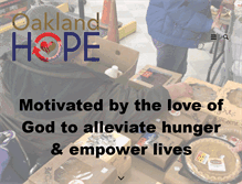 Tablet Screenshot of oaklandhope.org